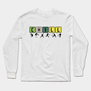 stunt scooter chill session Long Sleeve T-Shirt